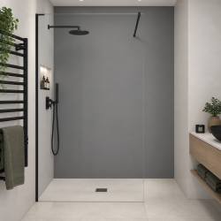 Panneau de douche RAL 7046 Telegris 2 sur mesure | Livraison gratuite