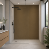 Panneau de douche RAL 8000 Brun vert sur mesure | Livraison gratuite