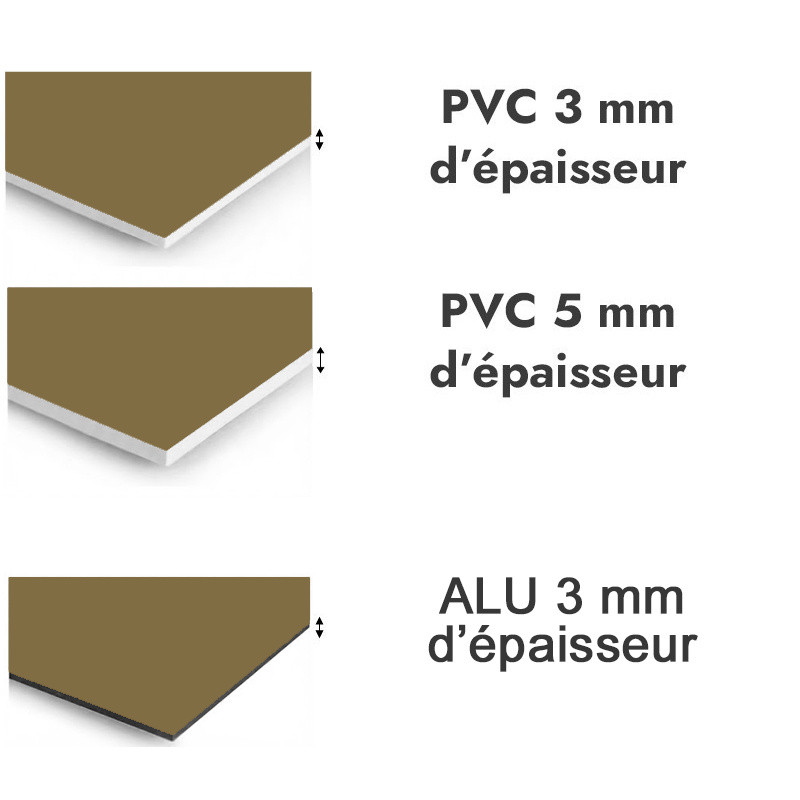 Panneau de douche Brun vert - PVC et ALU épaisseurs
