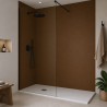 Panneau de douche RAL 8003 Brun argile sur mesure | Livraison gratuite