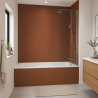 Panneau de douche RAL 8004 Brun cuivré sur mesure | Livraison gratuite