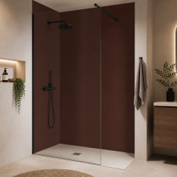 Panneau de douche RAL 8015 Marron sur mesure | Livraison gratuite