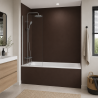 Panneau de douche RAL 8016 Brun acajou sur mesure | Livraison gratuite