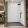 Panneau de douche RAL 9003 Blanc de sécurité sur mesure | Livraison gratuite