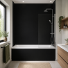 Panneau de douche RAL 9005 Noir foncé sur mesure | Livraison gratuite