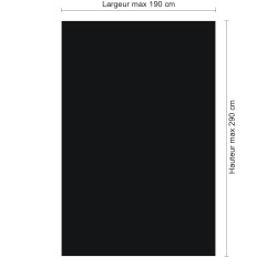 Panneau de douche RAL 9005 Noir foncé sur mesure | Livraison gratuite