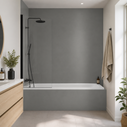 Panneau de douche RAL 9007 Aluminium gris sur mesure | Livraison gratuite
