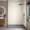 Panneau de douche RAL 9010 Blanc pur sur mesure | Livraison gratuite