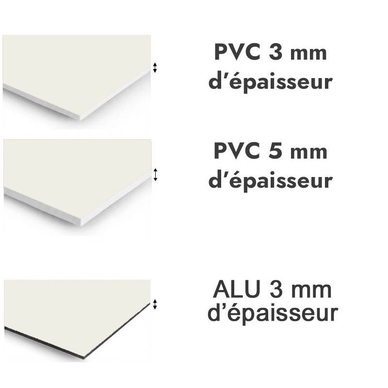 Panneau de douche Blanc pur - PVC et ALU épaisseurs