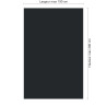 Panneau de douche RAL 9011 Noir graphite sur mesure | Livraison gratuite