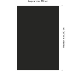 Panneau de douche RAL 9017 Noir signalisation sur mesure | Livraison gratuite