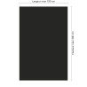 Panneau de douche RAL 9017 Noir signalisation sur mesure | Livraison gratuite