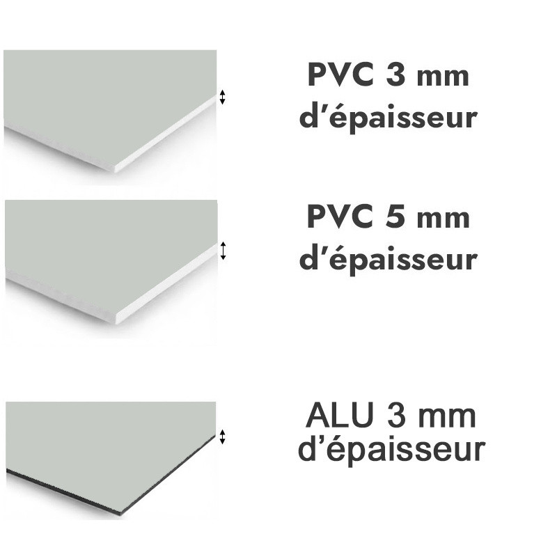 Panneau de douche Blanc papyrus - PVC et ALU épaisseurs