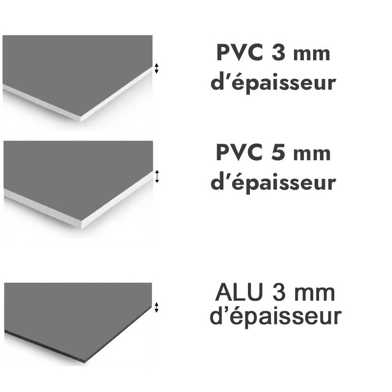 Panneau de douche Gris fonçé nacré - PVC et ALU épaisseurs