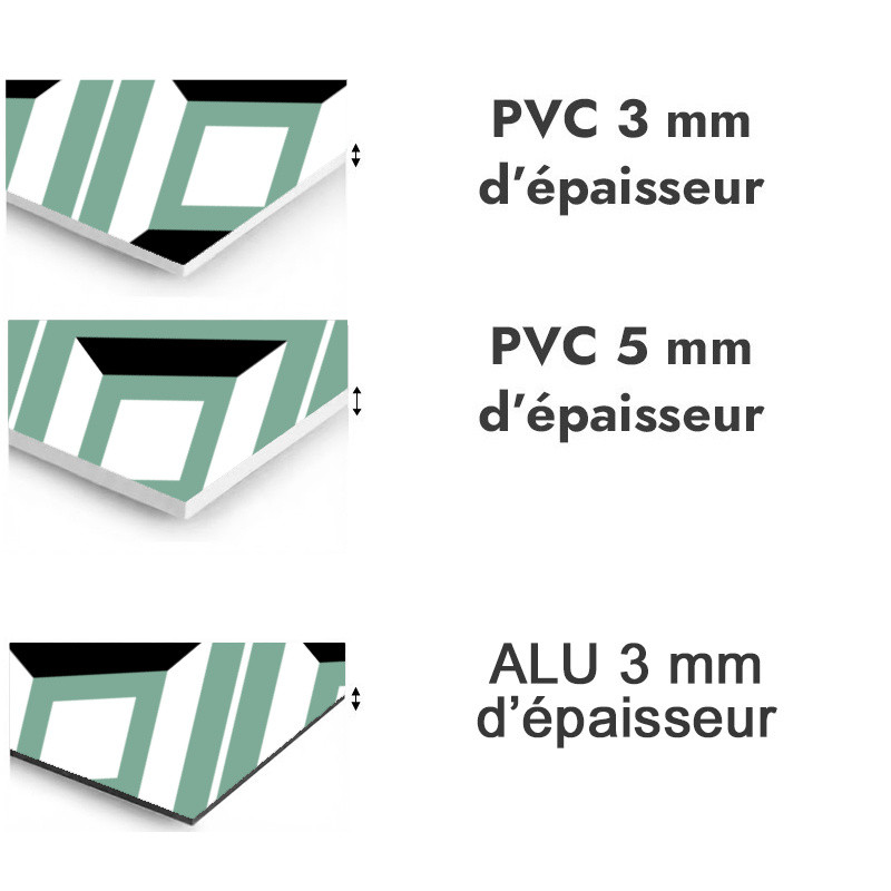 Panneau de douche motif émeraudes géométriques et déco - PVC et ALU épaisseurs