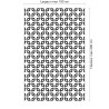 Panneau de douche motif treillis noir et blanc dimensions max 190x290 cm