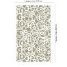 Panneau de douche motif cercles graphiques sable dimensions max 190x290 cm