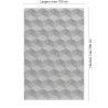 Panneau de douche motif effet 3D géométrique gris dimensions max 190x290 cm