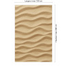 Panneau de douche motif sable ondulé du Sahara dimensions max 190x290 cm