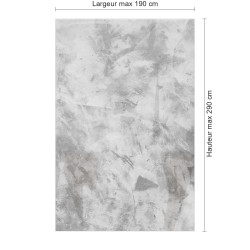 Panneau de douche motif béton brut dimensions max 190x290 cm