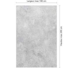 Panneau de douche motif béton lissé dimensions max 190x290 cm