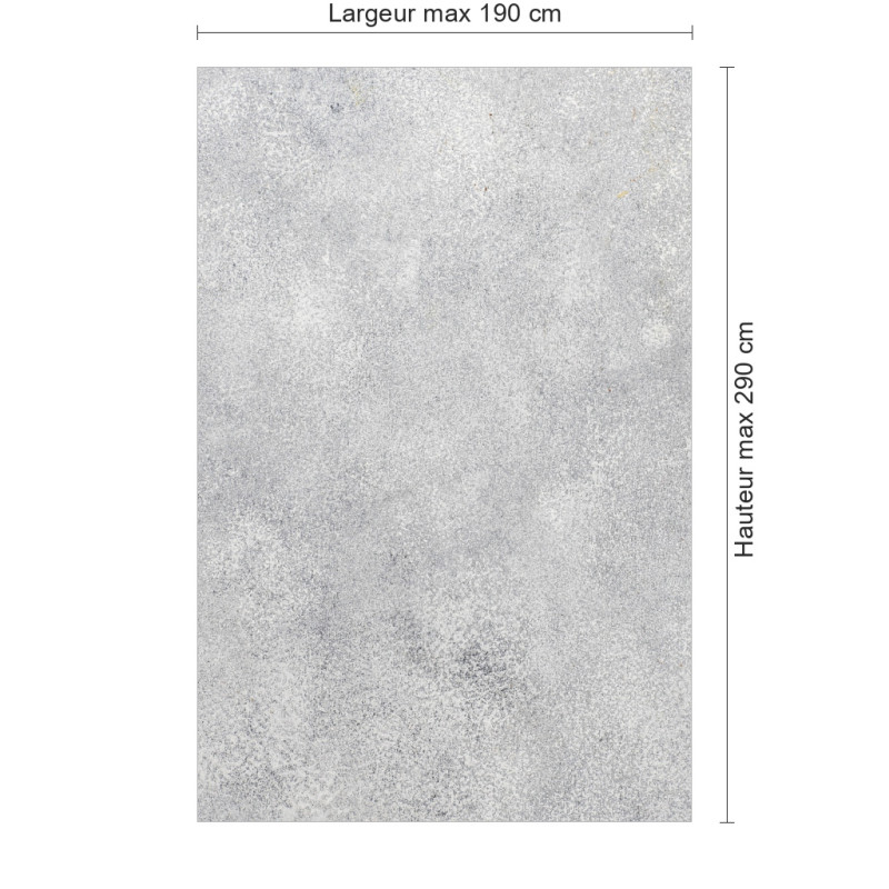 Panneau de douche motif béton lissé dimensions max 190x290 cm