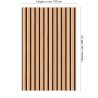 Panneau de douche motif bois naturel en ligne dimensions max 190x290 cm