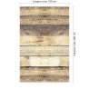 Panneau de douche motif bois rustique dimensions max 190x290 cm
