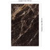 Panneau de douche motif marbre foncé dimensions max 190x290 cm