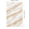 Panneau de douche motif marbre gris et ocre étendu dimensions max 190x290 cm