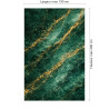 Panneau de douche motif marbre vert émeraude doré dimensions max 190x290 cm