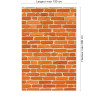 Panneau de douche motif briques rouges dimensions max 190x290 cm