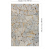 Panneau de douche motif mur de pierres dimensions max 190x290 cm