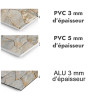 Panneau de douche motif mur de pierres - PVC et ALU épaisseurs