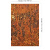 Panneau de douche motif métal rouillé dimensions max 190x290 cm