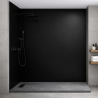 Panneau de douche noir sur mesure | Livraison gratuite
