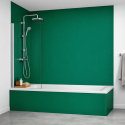 Panneau de douche vert foncé sur mesure | Livraison gratuite