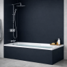 Panneau de douche gris foncé sur mesure | Livraison gratuite