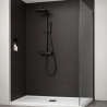 Panneau de douche noir réglisse sur mesure | Livraison gratuite
