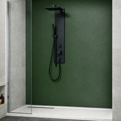 Panneau de douche vert militaire sur mesure | Livraison gratuite