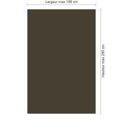 Panneau de douche gris taupe sur mesure | Livraison gratuite