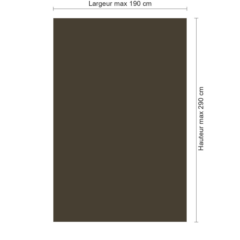 Panneau de douche gris taupe sur mesure | Livraison gratuite