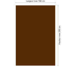 Panneau de douche marron foncé sur mesure | Livraison gratuite