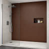 Panneau de douche marron sur mesure | Livraison gratuite