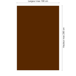 Panneau de douche marron sur mesure | Livraison gratuite