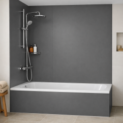 Panneau de douche gris sur mesure | Livraison gratuite