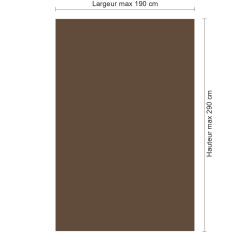 Panneau de douche cacao sur mesure | Livraison gratuite