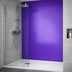 Panneau de douche violet sur mesure | Livraison gratuite