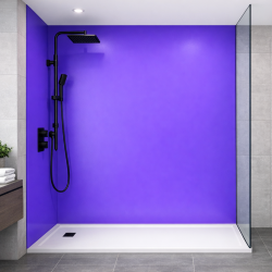 Panneau de douche bleu indigo sur mesure | Livraison gratuite