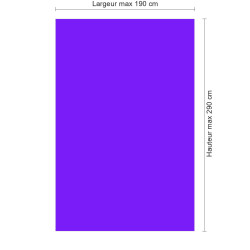 Panneau de douche bleu indigo sur mesure | Livraison gratuite